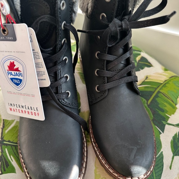 NWT PAJAR Panthil 3.0 Faux Fur Cuff Ankle Boot size 40 - Picture 2 of 12